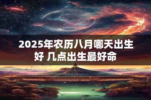 2025年农历八月哪天出生好 几点出生最好命