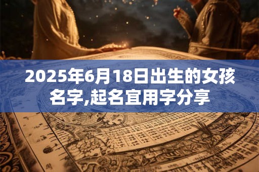 2025年6月18日出生的女孩名字,起名宜用字分享