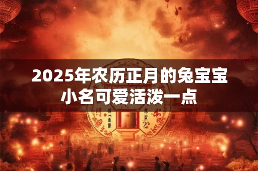 2025年农历正月的兔宝宝小名可爱活泼一点