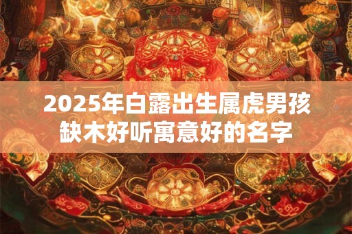 2026年白露出生属虎男孩缺木好听寓意好的名字