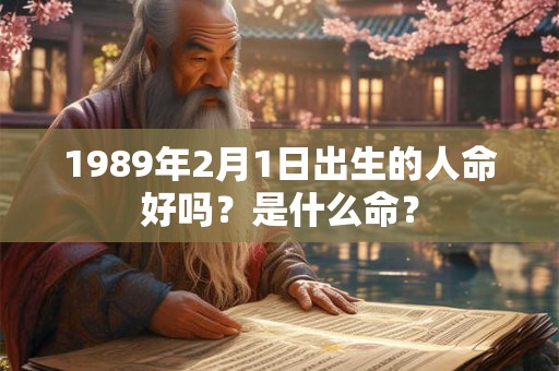 1989年2月1日出生的人命好吗？是什么命？