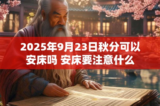 2025年9月23日秋分可以安床吗 安床要注意什么
