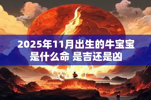 2025年11月出生的牛宝宝是什么命 是吉还是凶