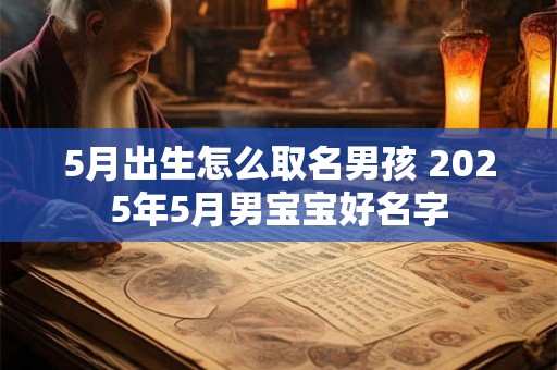 5月出生怎么取名男孩 2025年5月男宝宝好名字