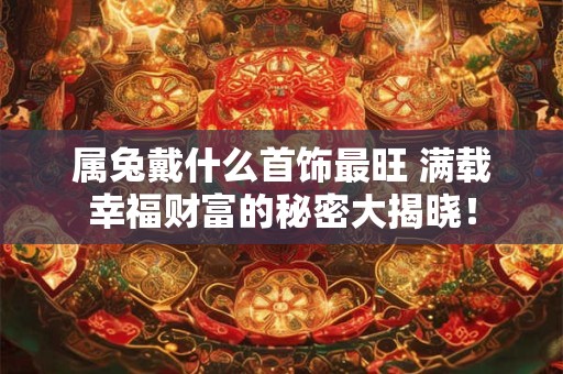 属兔戴什么首饰最旺 满载幸福财富的秘密大揭晓！