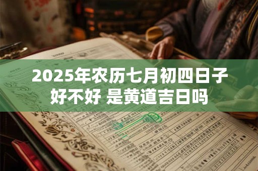 2025年农历七月初四日子好不好 是黄道吉日吗