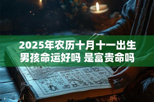 2025年农历十月十一出生男孩命运好吗 是富贵命吗