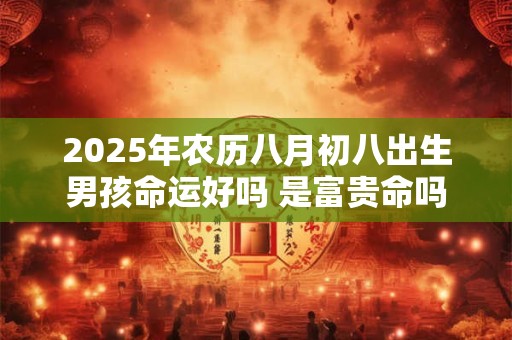 2025年农历八月初八出生男孩命运好吗 是富贵命吗