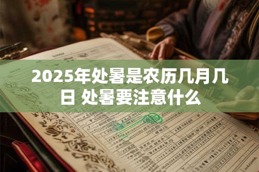 2025年处暑是农历几月几日 处暑要注意什么