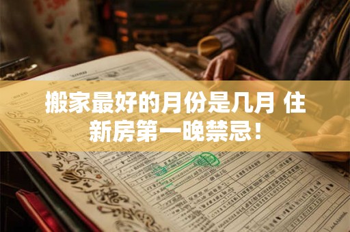 搬家最好的月份是几月 住新房第一晚禁忌！