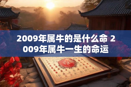 2009年属牛的是什么命 2009年属牛一生的命运