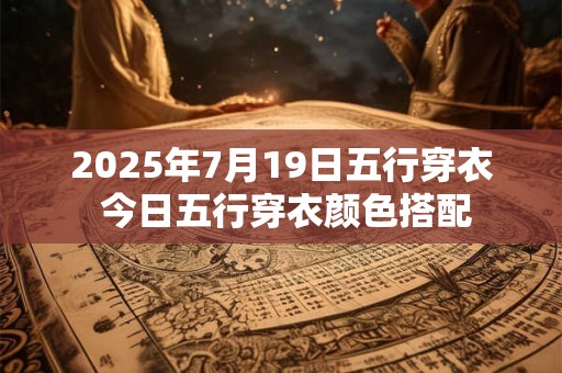 2025年7月19日五行穿衣 今日五行穿衣颜色搭配