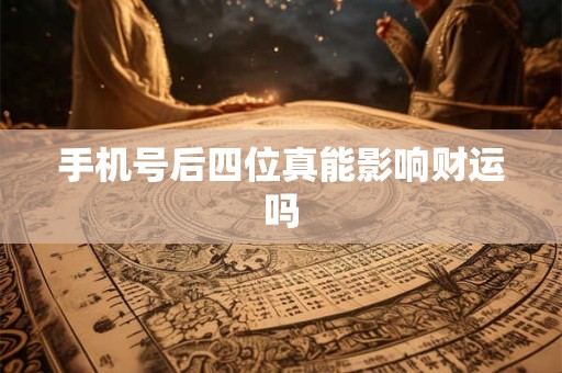 手机号后四位真能影响财运吗