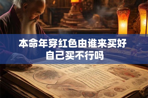 本命年穿红色由谁来买好 自己买不行吗 本命年穿红色由谁来买好 自己买不行吗