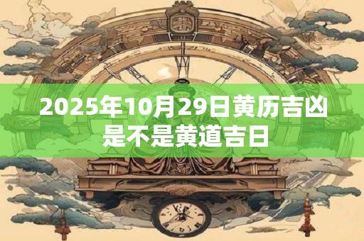 2025年10月29日黄历吉凶 是不是黄道吉日