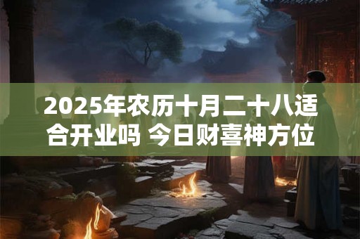 2025年农历十月二十八适合开业吗 今日财喜神方位