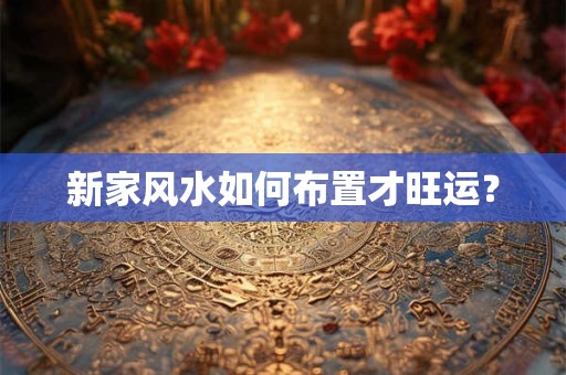 新家风水如何布置才旺运？