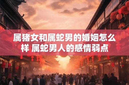 属猪女和属蛇男的婚姻怎么样 属蛇男人的感情弱点