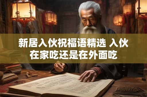 新居入伙祝福语精选 入伙在家吃还是在外面吃