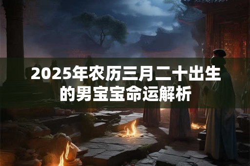 2025年农历三月二十出生的男宝宝命运解析