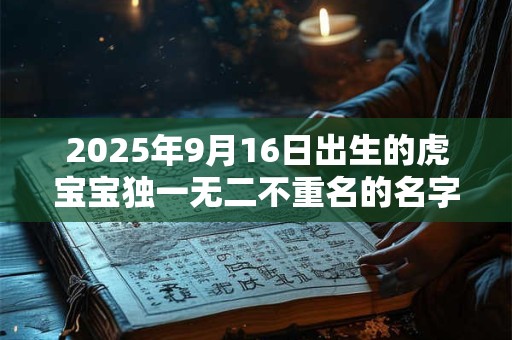 2025年9月16日出生的虎宝宝独一无二不重名的名字