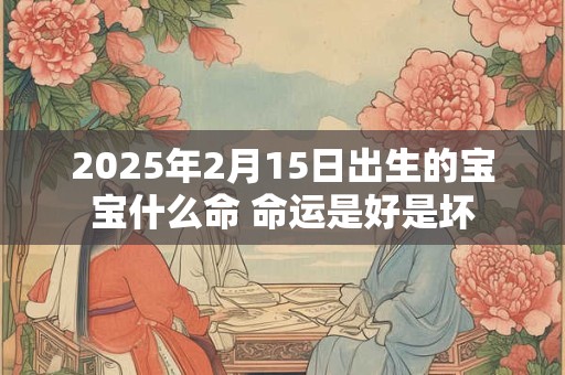 2025年2月15日出生的宝宝什么命 命运是好是坏