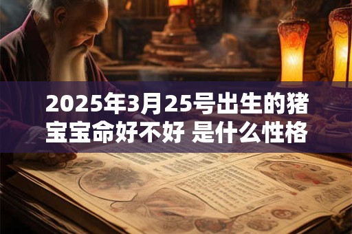 2025年3月25号出生的猪宝宝命好不好 是什么性格