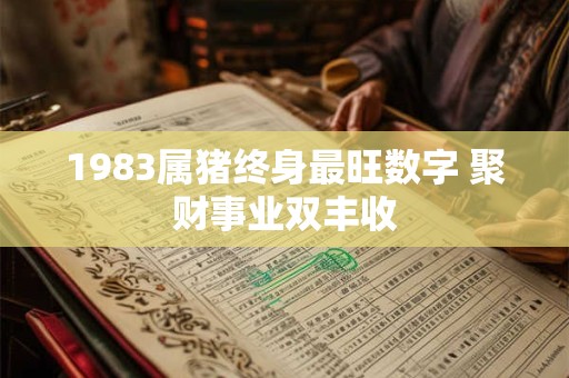 1983属猪终身最旺数字 聚财事业双丰收