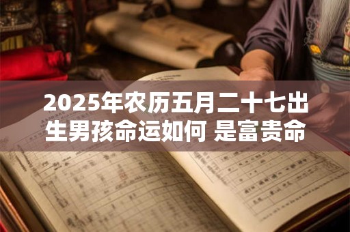 2025年农历五月二十七出生男孩命运如何 是富贵命吗