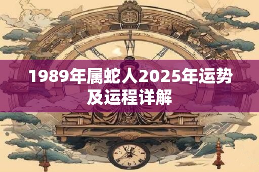 1989年属蛇人2025年运势及运程详解