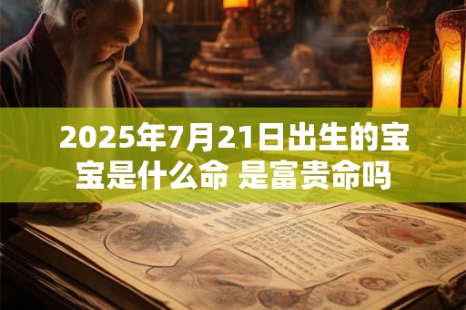 2025年7月21日出生的宝宝是什么命 是富贵命吗