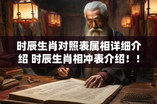 时辰生肖对照表属相详细介绍 时辰生肖相冲表介绍！！