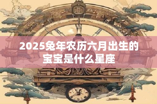 2025兔年农历六月出生的宝宝是什么星座 2025兔年农历六月出生的宝宝是什么星座