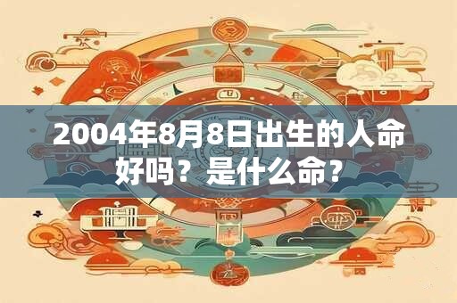 2004年8月8日出生的人命好吗？是什么命？