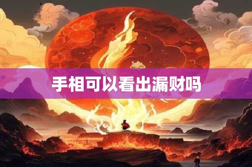 手相可以看出漏财吗