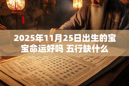 2025年11月25日出生的宝宝命运好吗 五行缺什么