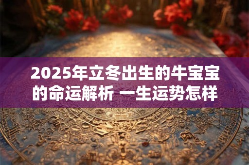 2025年立冬出生的牛宝宝的命运解析 一生运势怎样