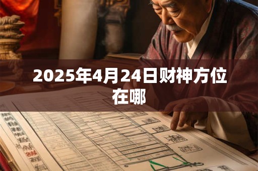 2025年4月24日财神方位在哪