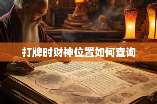 打牌时财神位置如何查询