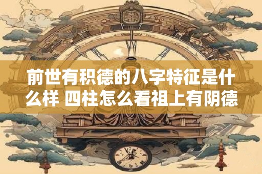 前世有积德的八字特征是什么样 四柱怎么看祖上有阴德