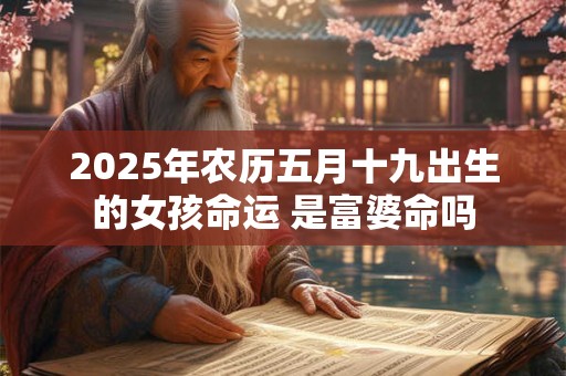 2025年农历五月十九出生的女孩命运 是富婆命吗