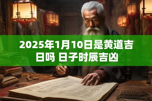 2025年1月10日是黄道吉日吗 日子时辰吉凶