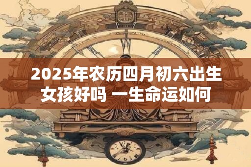 2025年农历四月初六出生女孩好吗 一生命运如何