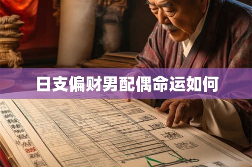 日支偏财男配偶命运如何