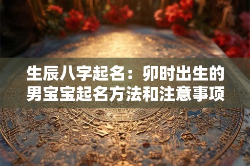 生辰八字起名：卯时出生的男宝宝起名方法和注意事项