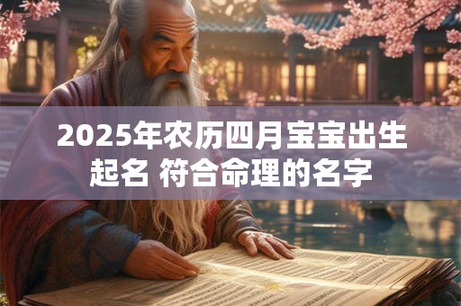 2025年农历四月宝宝出生起名 符合命理的名字