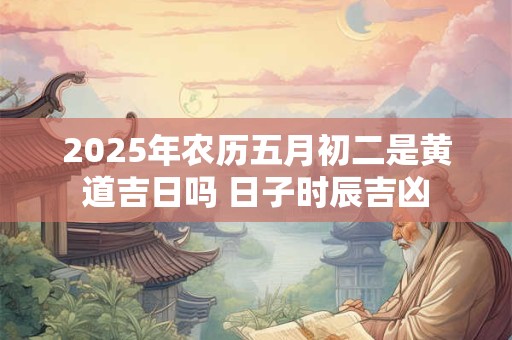 2025年农历五月初二是黄道吉日吗 日子时辰吉凶