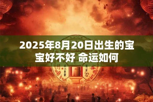2025年8月20日出生的宝宝好不好 命运如何