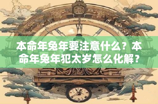 本命年兔年要注意什么?本命年兔年犯太岁怎么化解? 本命年兔年要注意什么?本命年兔年犯太岁怎么化解?