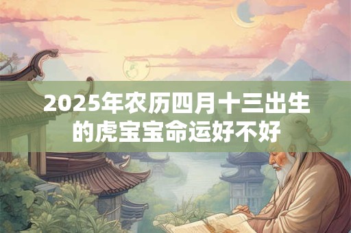 2026年农历四月十三出生的虎宝宝命运好不好